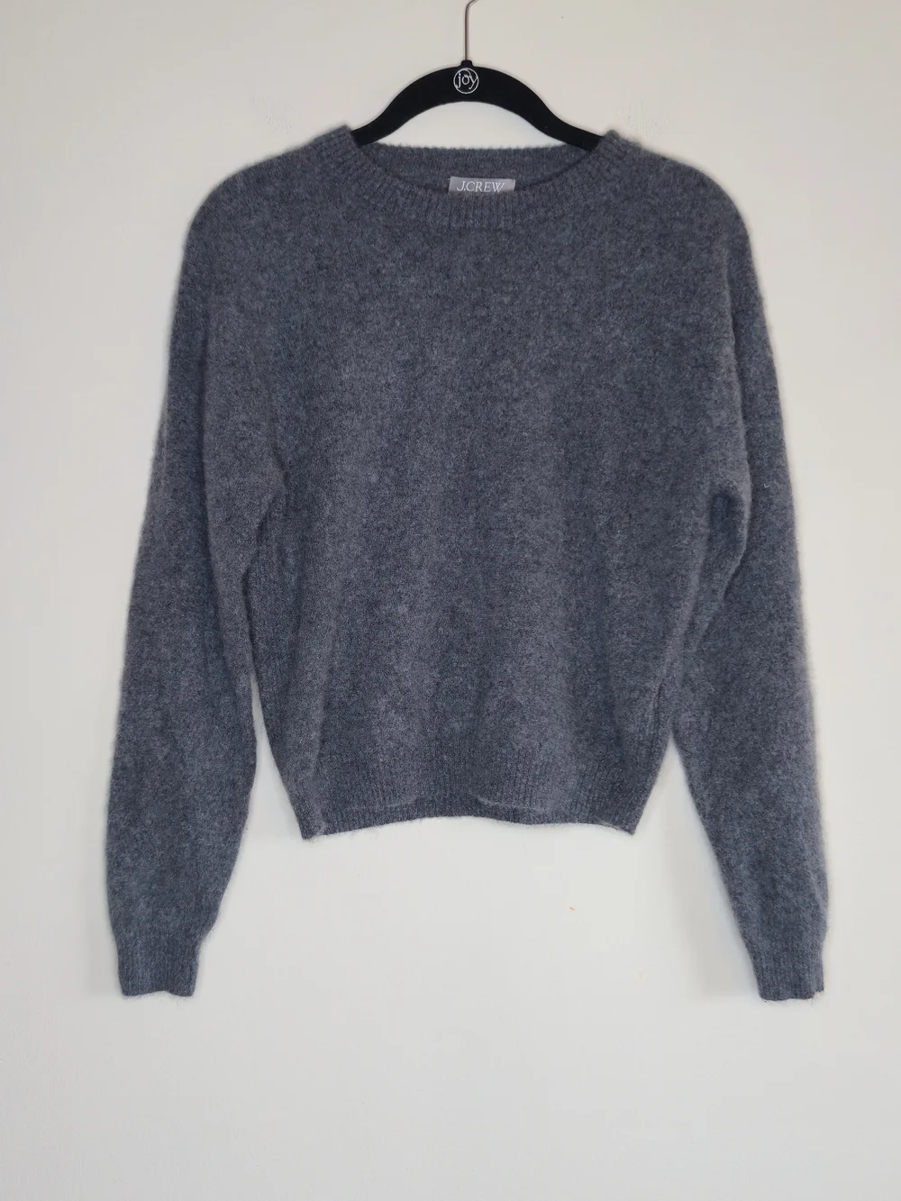 J.Crew 100% Cashmere Crewneck Sweater Heather Gray Size S Holiday 2025